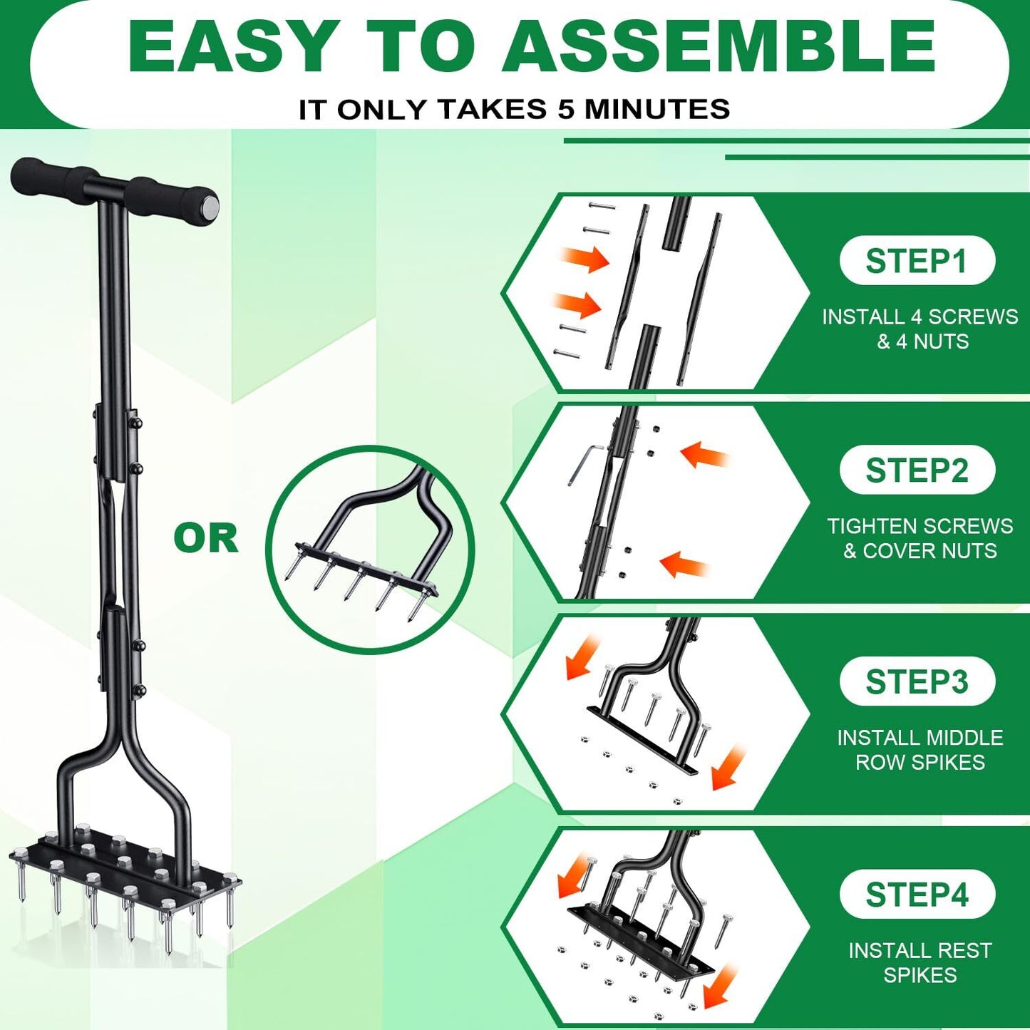 Dual-Action Lawn Aerator